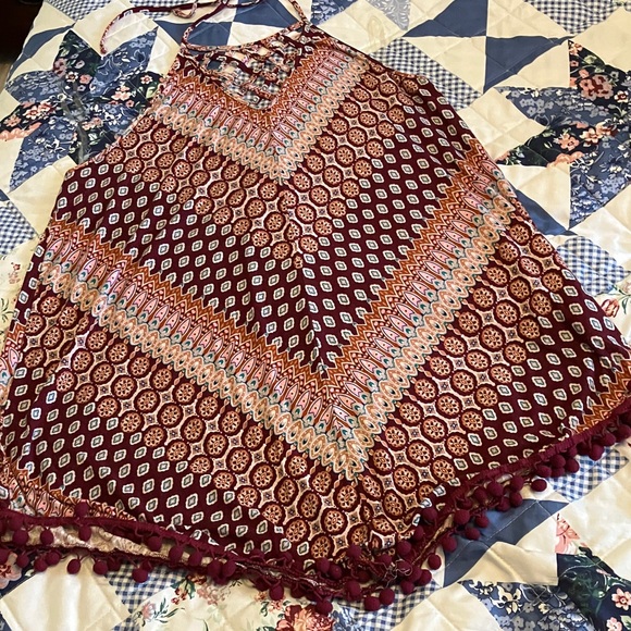 Maurices Multicolor Patterned Halter Top - Picture 2 of 6